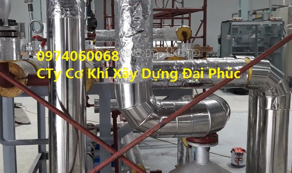 THI CÔNG BỌC BẢO ÔN CÁCH NHIỆT ĐƯỜNG ỐNG CN - BỒN- SILO TẠI BÌNH DƯƠNG, DỒNG NAI, BÌNH PHƯỚC