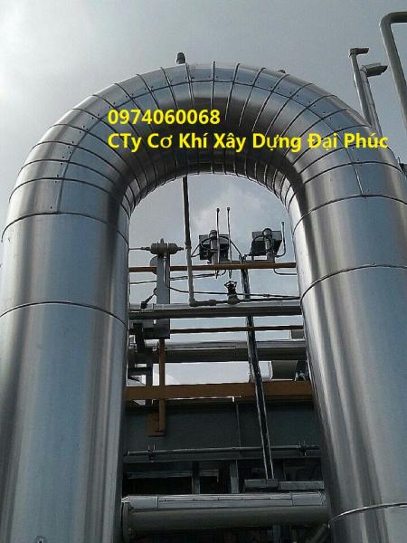 THI CÔNG BỌC BẢO ÔN CÁCH NHIỆT ĐƯỜNG ỐNG CN - BỒN- SILO TẠI BÌNH DƯƠNG, DỒNG NAI, BÌNH PHƯỚC